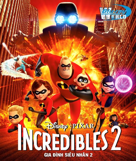 B3737. Incredibles 2 2018 - Gia Đình Siêu Nhân 2 2D25G (DTS-HD MA 7.1) OSCAR 91